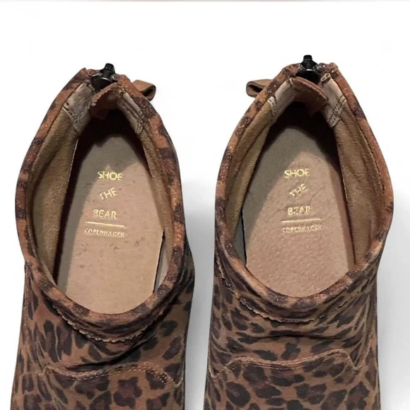 Shoe The Bear x Anthropologie Emmy Lou Wedge Boots in Brown Leopard Print - Picture 5 of 6